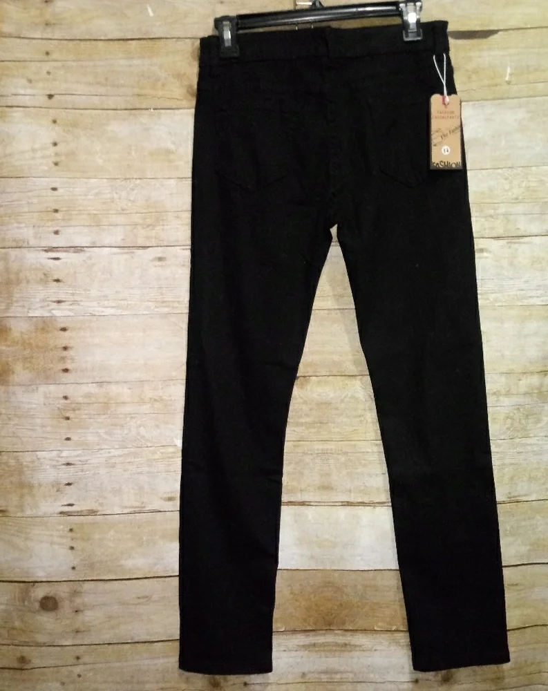 The Fashion black causal distressed pants - Picture 5 of 7